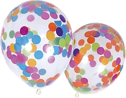 Konfettiballonger 4-pack