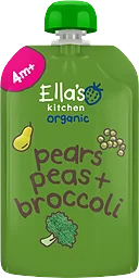 Klämmis Puré Broccoli, päron & ärtor Eko