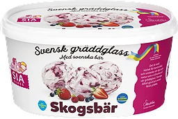 Gräddglass Skogsbär