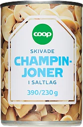 Champinjoner Skivade