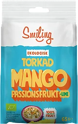 Mango Passionsfrukt & lime Torkad Eko