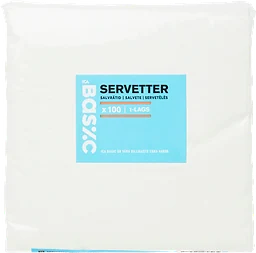 Servett 33cm vit