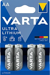 Batteri Ultra Lithium AA 4-pack