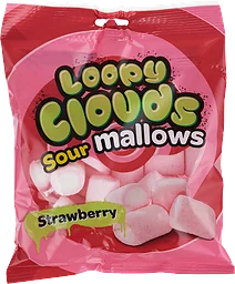 Marshmallows Syrlig Jordgubbsmak