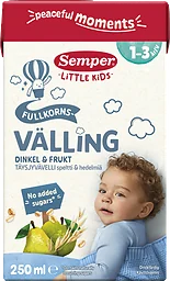Fullkornsvälling Dinkel & frukt Drickfärdig 1-3 år