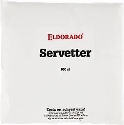 Servett Vit 1-lags