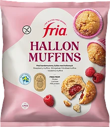 Hallonmuffins