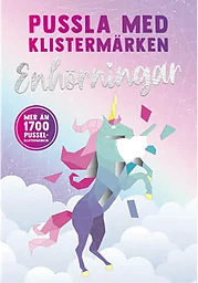 Pussla med klistermärken: enhörningar