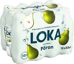 Kolsyrat vatten Päron 12-pack