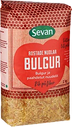 Bulgur Grov med Rostade Nudlar