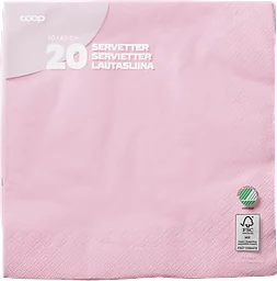 Servetter Rosa 40cm 20-pack