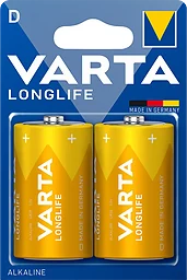 Batteri Longlife D 2-p