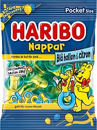 Blå Hallon Cit Nappar