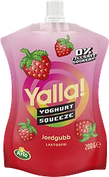 Yalla Yoghurt Squeeze Jordgubb 3%