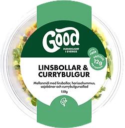 Mellanmål Linsbollar Currybulgur
