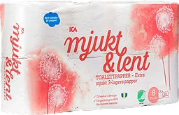 Toalettpapper Mjukt & Lent 8-p Miljömärkt