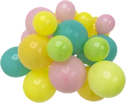 Ballong mixade färger 20-p