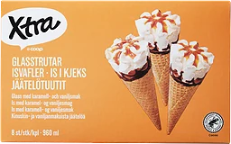 Glasstrutar Karamell & vanilj 8-pack