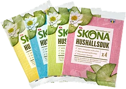 Hushållsduk Blandade färger 4-p