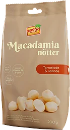 Macadamianötter Torrostade och saltade