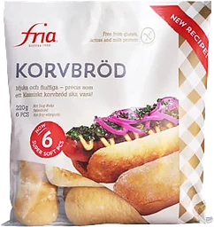 Glutenfria Korvbröd 6-p