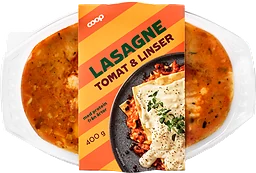 Lasagne Tomat & linser