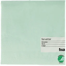 Servett Pale Green 40x40cm