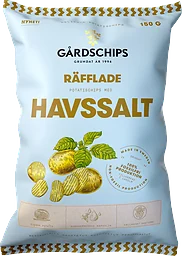 Räfflade chips Havssalt