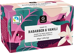 Vanilj Rabarb Te