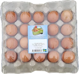 Ägg 20-p Frigående Bruna