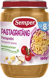 Barnmat Pastagratäng skinka & ost 8 Mån