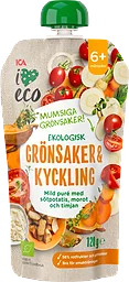 Barnmat Grönsaker & kyckling 6m Ekologisk