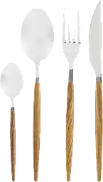 Bestick 16Del Trähandtag