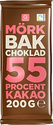 Bakchoklad Mörk 55%