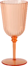 Vinglas Ribbat Orange