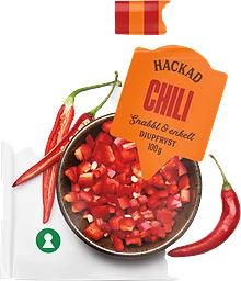 Chili Hackad Fryst