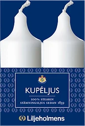 Kupéljus Vit 2-p