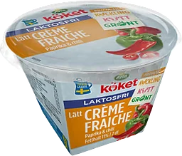 Crème Fraiche Lätt Laktosfri 13% Paprika & chili