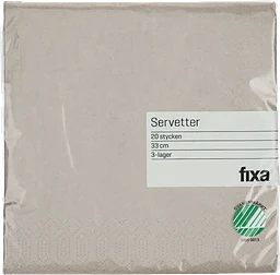 Servett 33Cm Greige