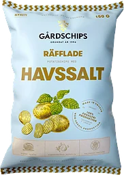 Räfflade chips Havssalt
