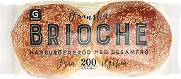 Brioche Sesam Hamburgerbröd 4-pack