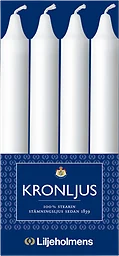 Kronljus Vit 4-p