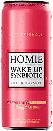 Wake Up Strawberr/lemon Energidryck, Burk