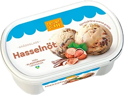 Gräddglass Hasselnöt