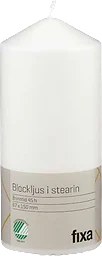 Blockljus 15Cm Stearin Vit