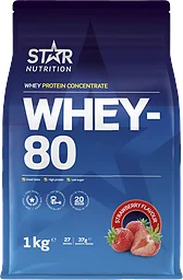 Proteinpulver Whey-80 Jordgubb