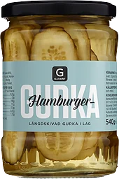 Hamburgergurka Långskivade