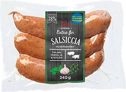 Salsiccia Extra FIn 78% Kötthalt