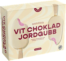 Jordgubb Vit Choklad Glass