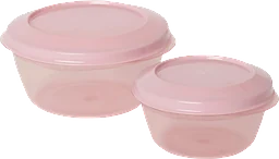 Förvaringsburk Rosa 0,25l/0,5l 2-p